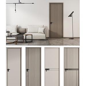 Modern swing door 3d model