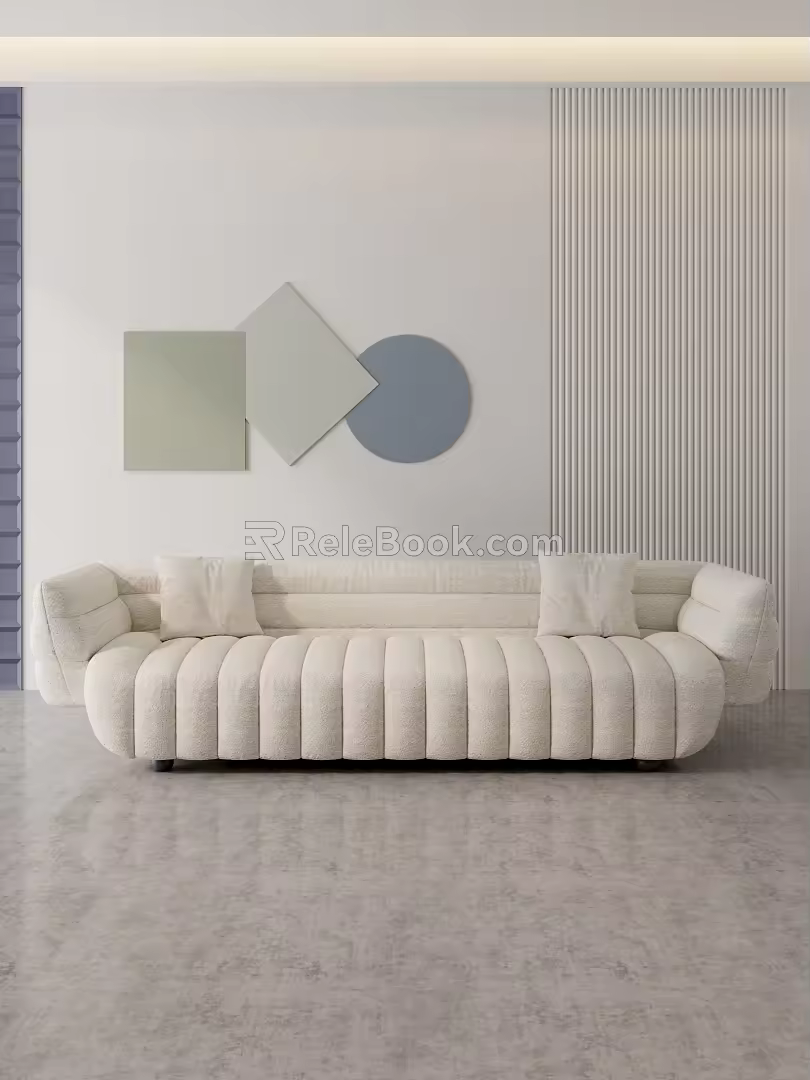 Art sofa multiplayer sofa 3d model