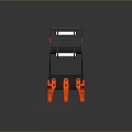 Heavy Duty Construction Function Vehicle Excavator Bucket With Red Teeth Design