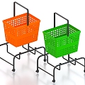 Shopping Cart Shopping Basket 3d model