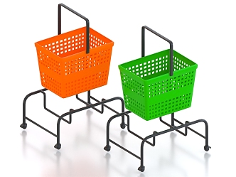 Shopping Cart Shopping Basket 3d model