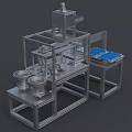 Industrial Automated Production Line Equipment With Metal Frame Conveyor Belt And Processing Unit
