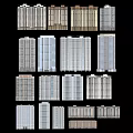 Modern High Rise Residential Buildings With Varied Exterior Designs And Architectural Styles