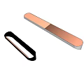 Modern Minimalist Wall Lamp With Black And Copper Finish For Indoor Decoration