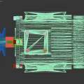 Blue Electric Motor With White Front Part Cooling Fins And Stable Base Industrial Mechanical Equipment