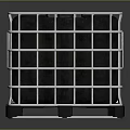 Black And Blue IBC Tanks With Metal Frames Labels And Pallet Bases