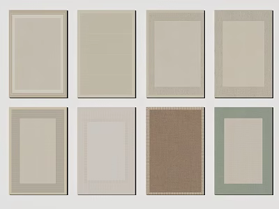 Assorted Decorative Card Designs With Various Textures And Color Patterns 3d model