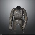 Ancient Medieval Weapon Armor With Silver Metallic Finish And Intricate Historical Design