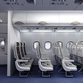 Airliner A320 Airliner Airliner Interior Airliner Cab Airliner Cab First Class Economy Class Airliner 3d model