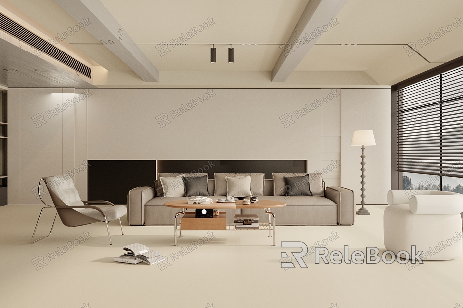 modern living room model