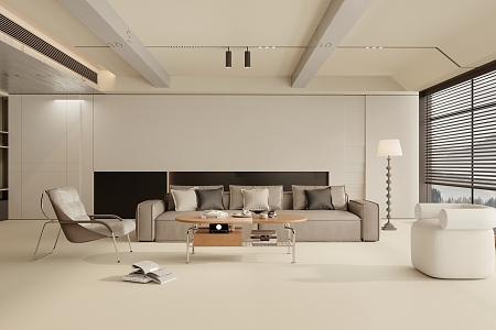 modern living room 3d model