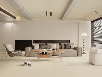 modern living room 3d model