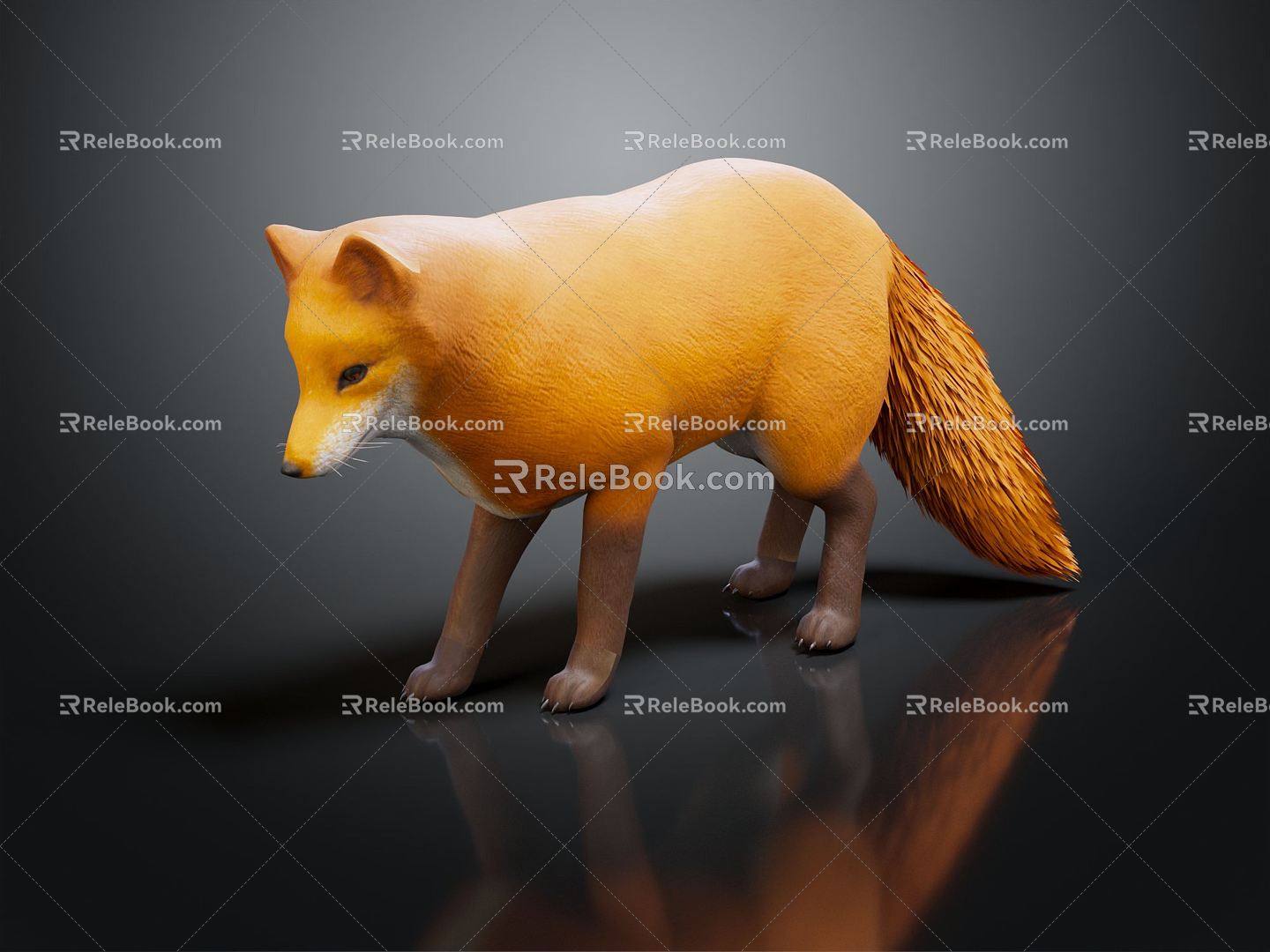 Modern Fox Animal Wild Animal Wild Fox 3d model