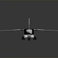 Detailed Military Fighter Jet Model With Wings Tail And Markings On Dark Background