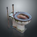 Toilet toilet flush toilet toilet toilet toilet paper toilet brush 3d model