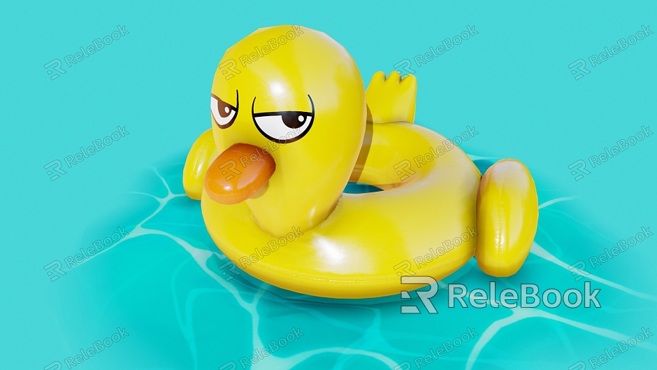 Inflatable Duck Floating Pool Floating Pool Swimming Buoy Lifebuoy Inflated Floating Pool Swimming Duck Yellow Duck model