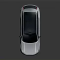 Silver SUV Car with Modern Design Black Roof and Alloy Wheels