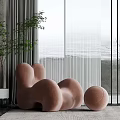 Modern Lazy Sofa 3d model