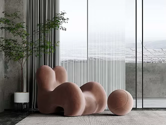 Modern Lazy Sofa 3d model