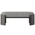Minimalist Modern Upholstered Sofa Bench With Wooden Legs And Comfortable Seat