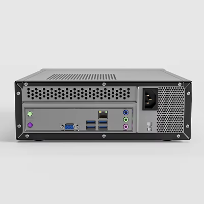 Desktop Computer PC Case With Multiple Ports And Cooling Design 3d model Desktop Computer PC Case With Multiple Ports And Cooling Design 3d model