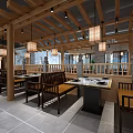 New Chinese Hot Pot Shop 3d model
