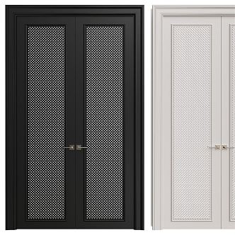 Modern double door 3d model