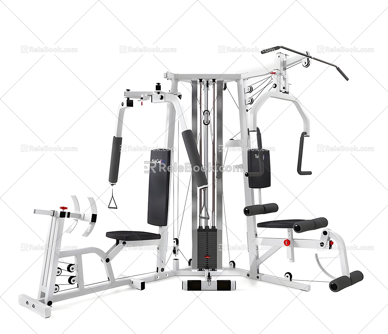 Modern Fitness Equipment 3d model