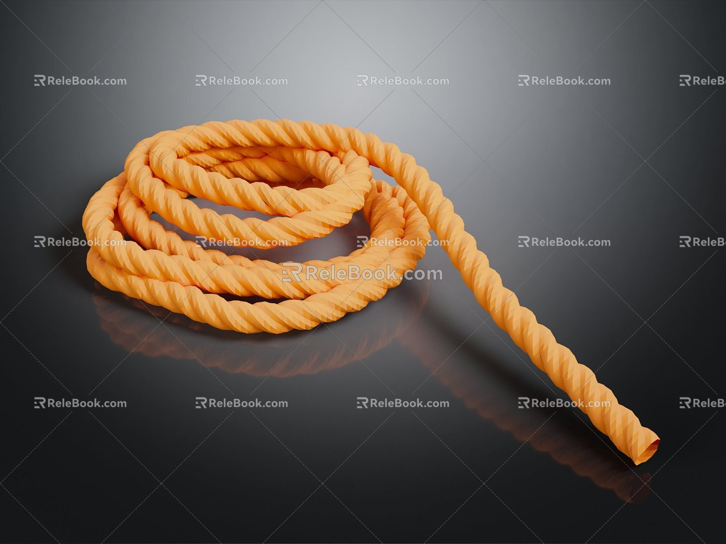 twine rope a bundle of rope rope 3d model