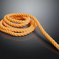 twine rope a bundle of rope 3d model