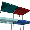 Portable Multi Colored Tents With LOGO In Green Red Light Blue And Blue
