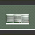 Cozy Indoor Scene With Green Wallpaper Wooden Bulletin Board Desk Lamp Globe And Window Blinds