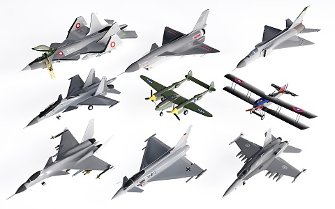 aircraft fighter aircraft armed aircraft military aircraft military aircraft 3d model