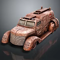 Rusty Medical Functional Vehicle With Unique Design 3d model
