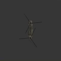 Realistic Military Transport Helicopter 3D Model With Dual Rotors And Camouflage Paint