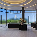 Me Flower Modern Elegant Specialty Store With Various Flowers Green Plants Display Shelves And Sofas