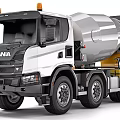 SCANIA Heavy Duty Concrete Mixer Truck With Large Mixing Drum For Construction
