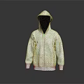 Light Colored Zip Up Hoodie With Front Pockets And Casual Design For Everyday Wear