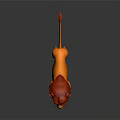 Cartoon Lion 3D Model With Red Mane Orange Body Vibrant Expression And Dark Background