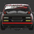 Modified Racing Truck With Pink And White Floral Pattern And Roof Spoiler