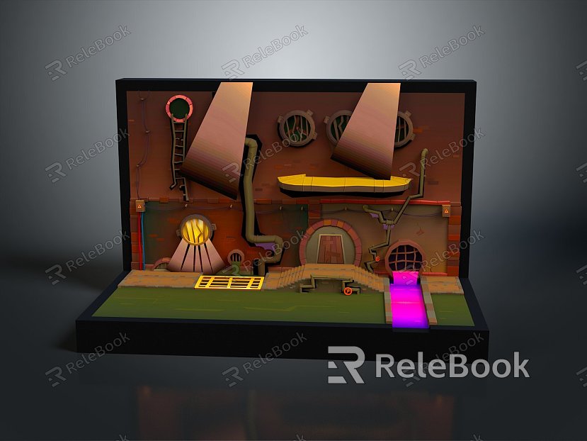 Sewer Sewer Game Scene Game Environment Cartoon Environment Animation Environment Fairy Tale Scene model