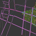 Aerial Planning of Urban Surroundings with Traditional Building Roads Trees and Modern High rises