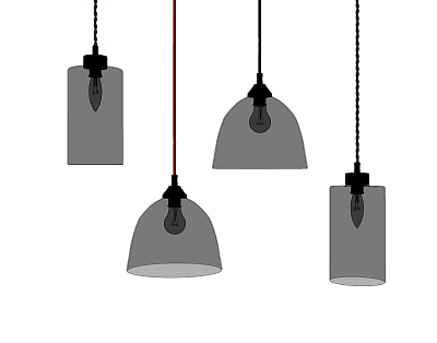 Modern chandelier 3d model