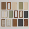 Various Design Wardrobe Doors With Wooden Green Beige And Panel Styles
