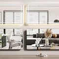 Modern Mirror 3d model