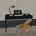 Desk and Chair Combination Computer Desk Study Desk and Chair 3d model