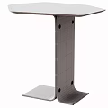 Modern Living Room Table Design With Marble Tabletop And Metal Stand
