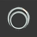 Polished Silver Fashion Rings With Modern Geometric Design And Metallic Shine Finish