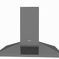 Stainless Steel Modern Kitchen Range Hood with Wide Panel and Sleek Design