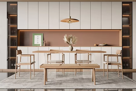 Japanese Restaurant Home 3d model